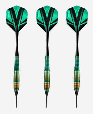 pikado strelice harrows soft vivid brass green 18gr ed200