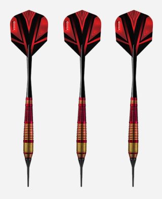 pikado strelice harrows soft vivid brass red 18gr ed200