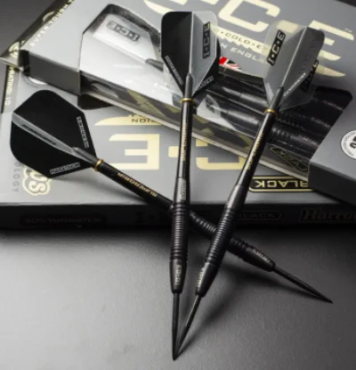 harrows pikado strelice steel tip na tamnoj pozadini black ice model