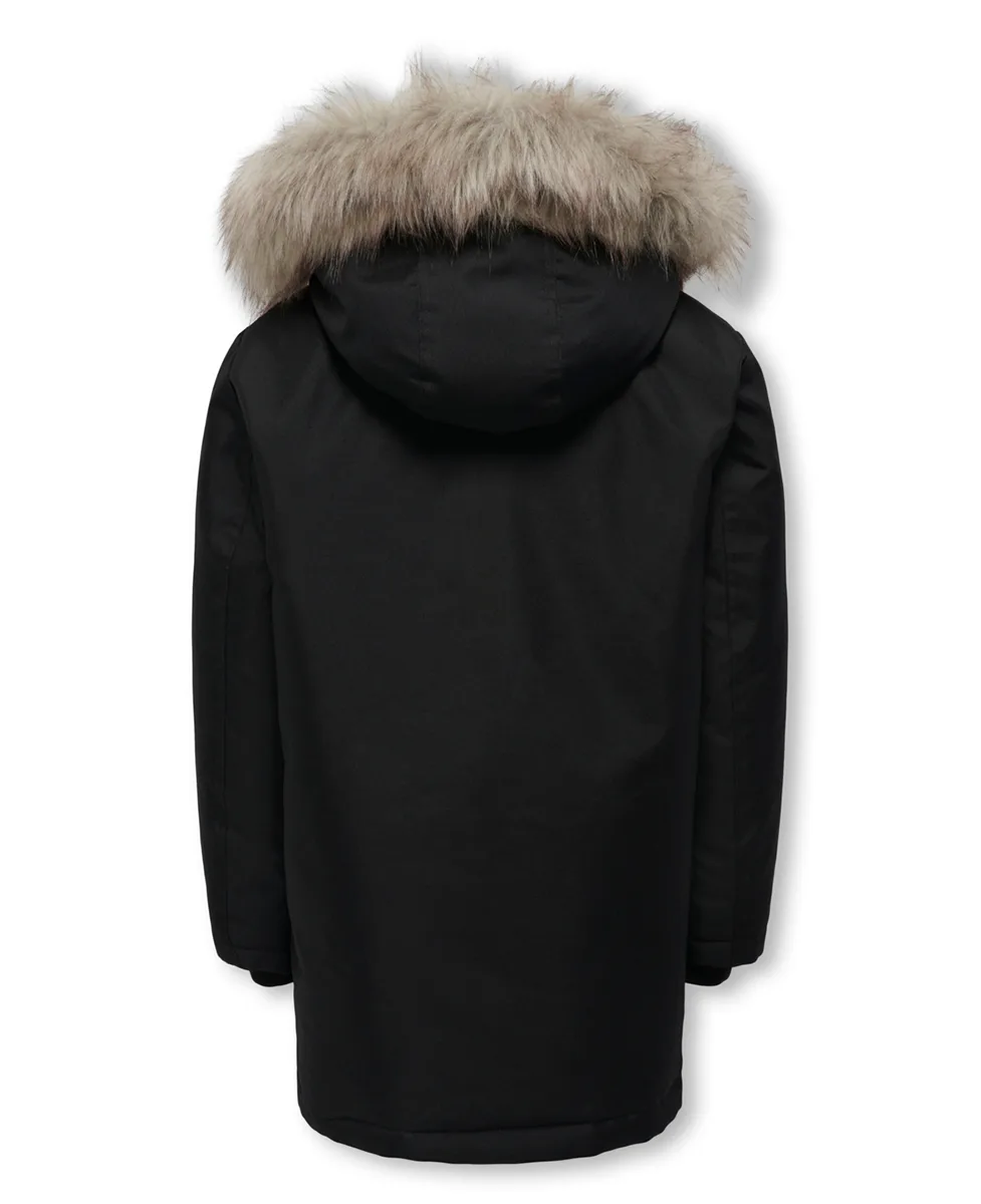 Only Jakna Black Hooded Parka - Image 2
