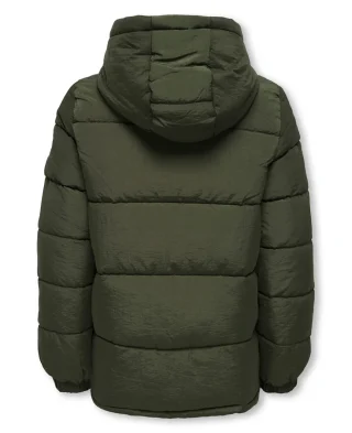 Alternative view of Only Jakna Short Puffer Olive
