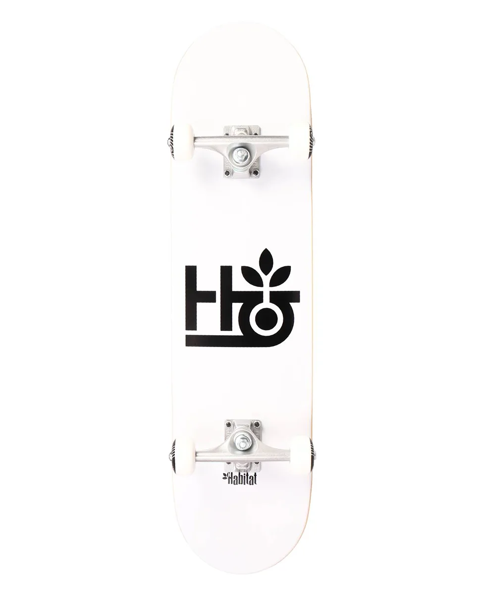 SKATEBOARD HABIT 020104 WHITE 8''