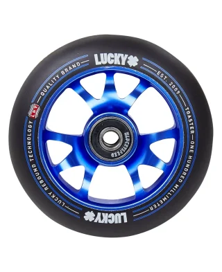 lucky toaster 100mm pro scoote rwheel 230016 blk-blu