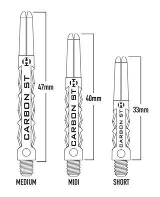 Alternative view of Harrows Pikado nastavci Carbon St Midi Clear