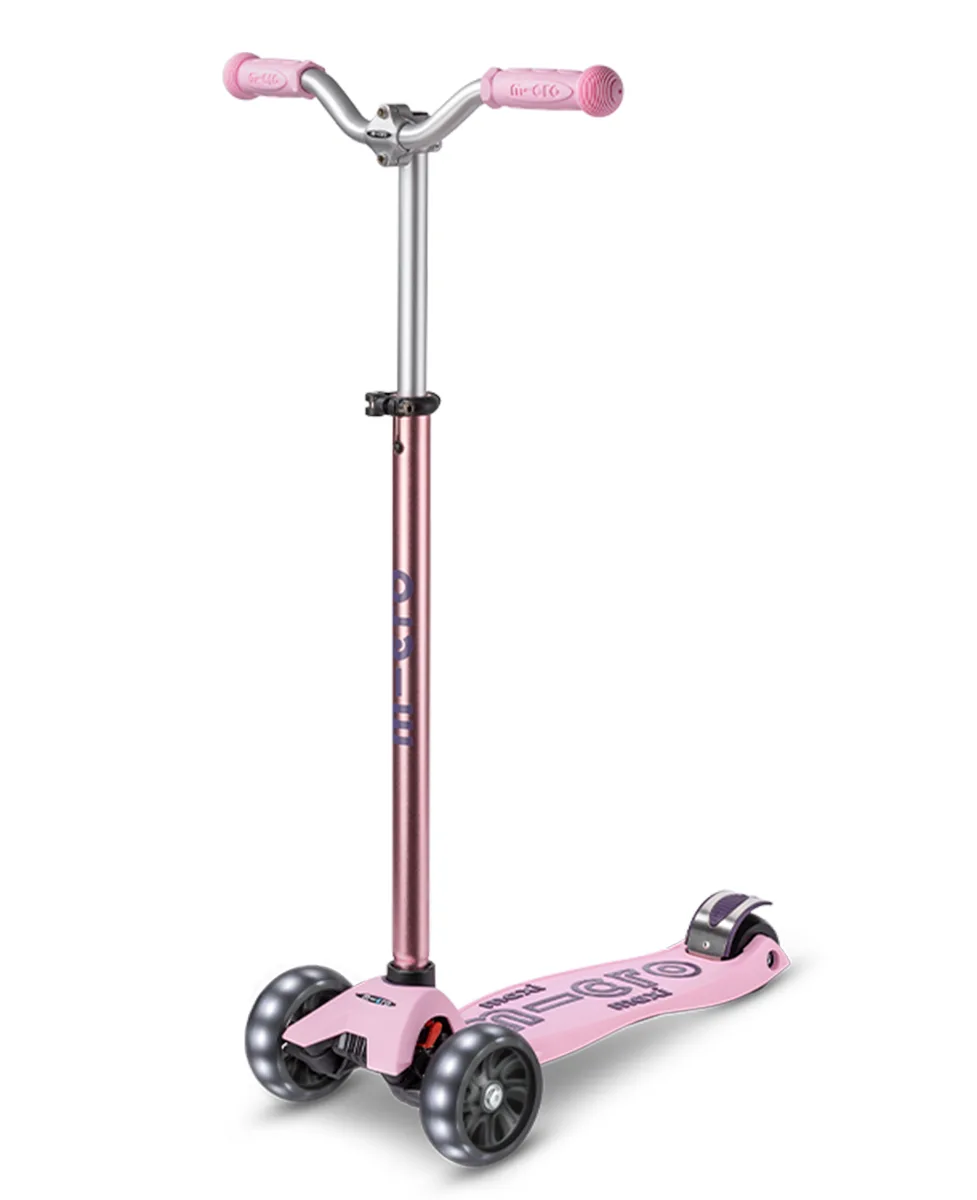 Micro Romobil Maxi Deluxe Pro Led Rose