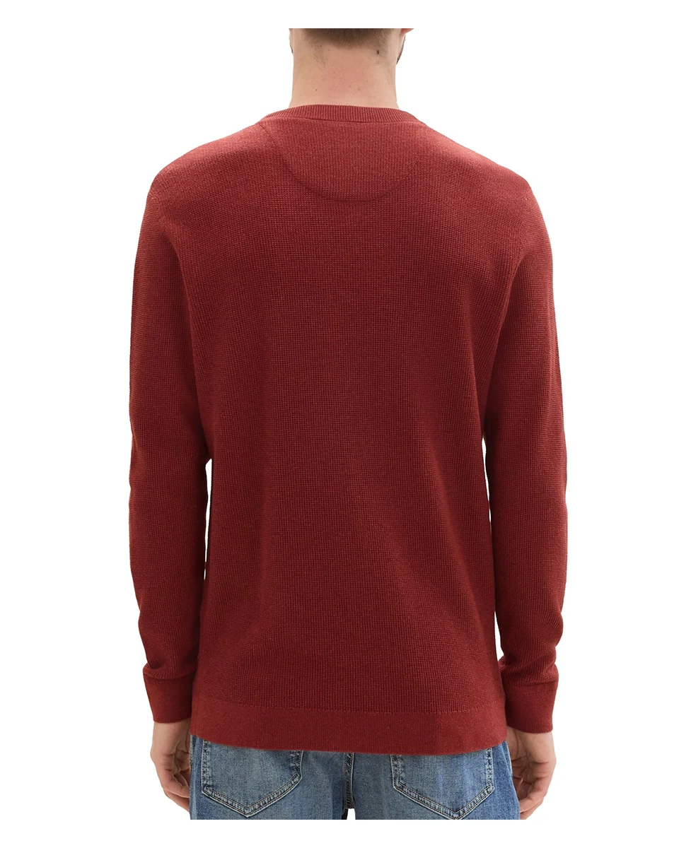 Tom Tailor Džemper Textured Round Neck Sweater - Image 2