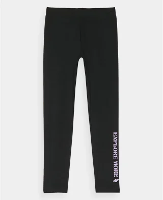 4F Helanke Girl's Knitted Leggings Black
