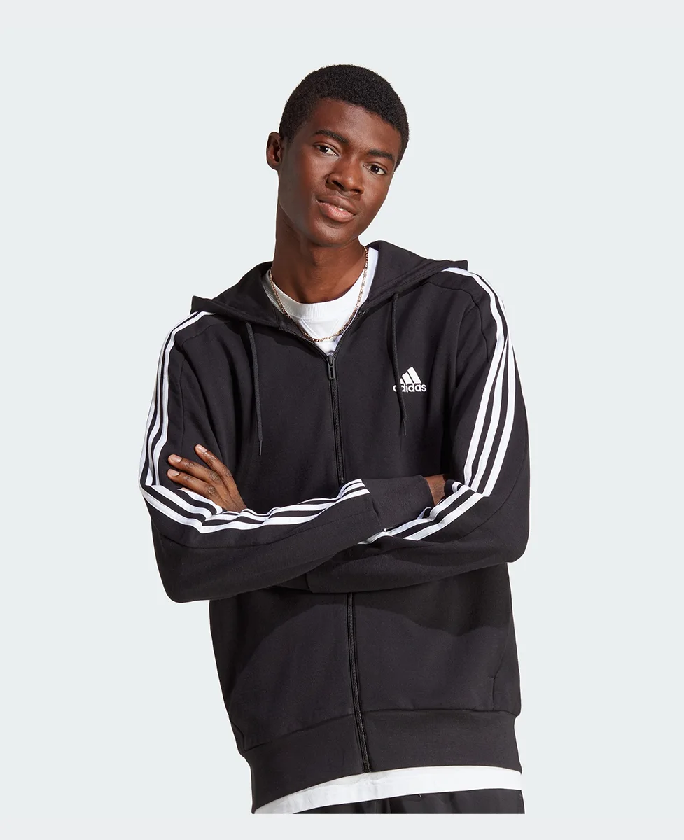 Adidas Dukserica Essentials French Terry 3-Stripes Full-Zip - Image 3