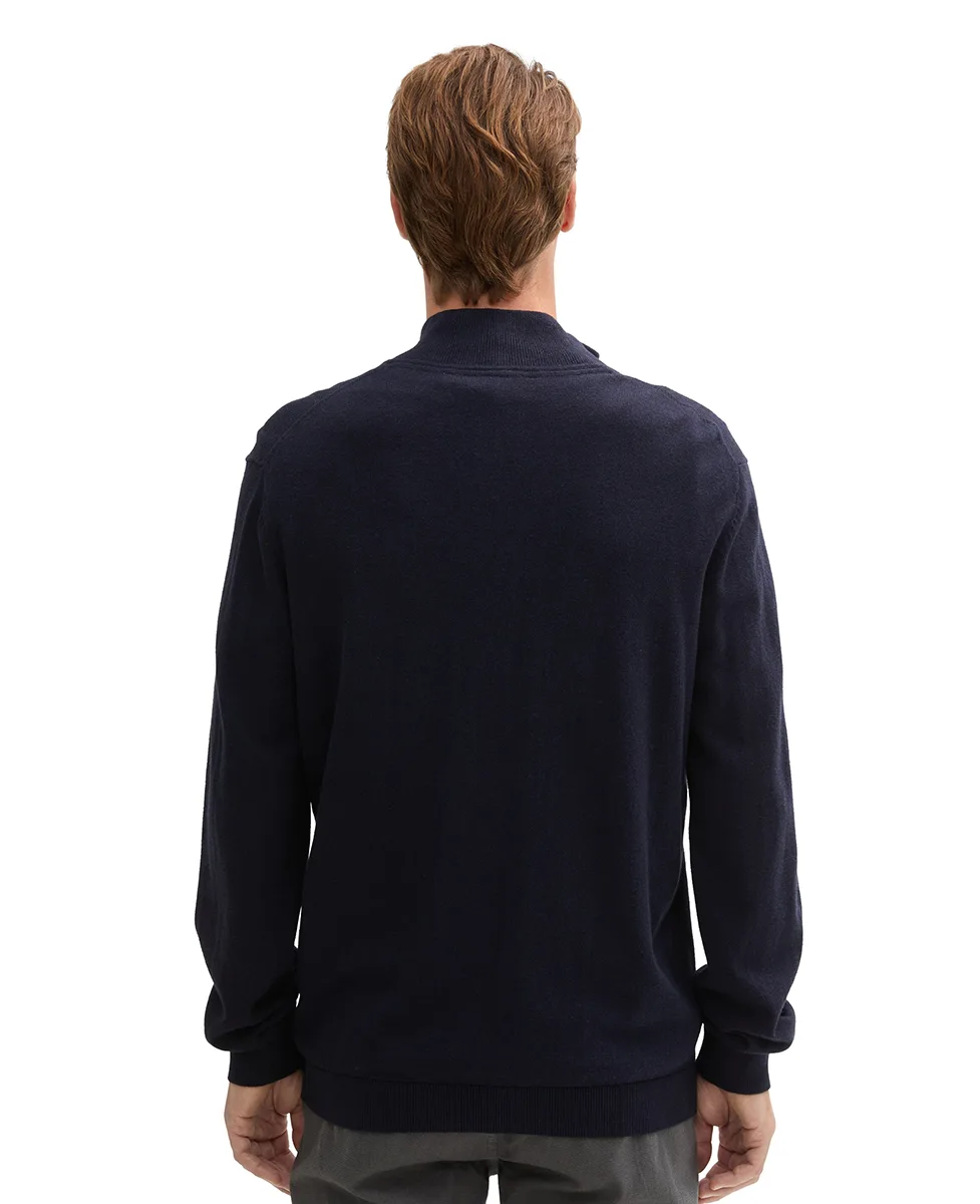 Tom Tailor Džemper Troyer Knit Sweater - Image 2