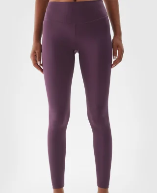 Alternative view of 4F Helanke Women's Mid Waist Training Leggings Purple