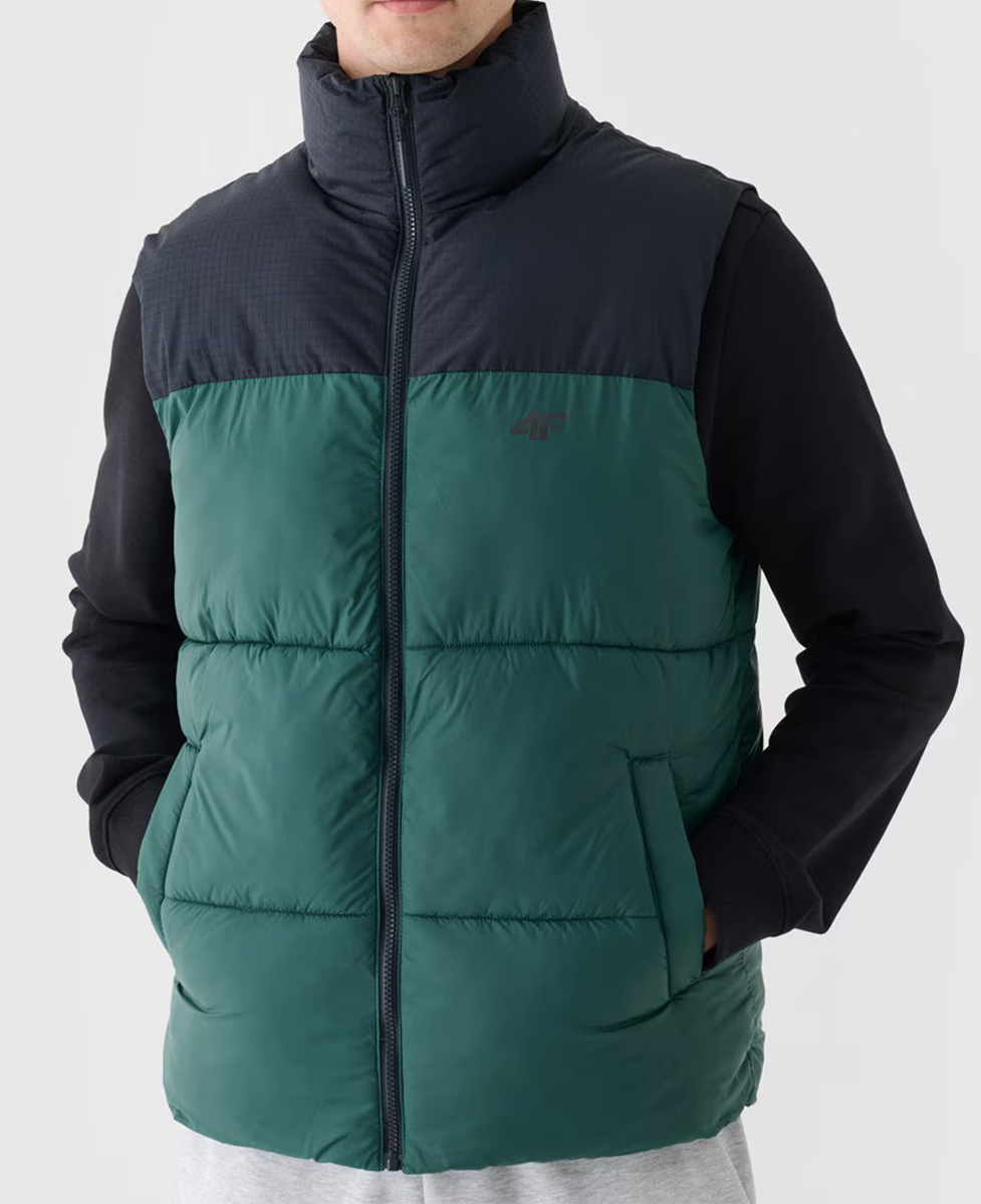 4F Prsluk Men's Down Vest Green - Image 3