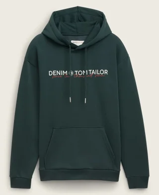 Tom Tailor Dukserica  Hoodie With A Logo Print