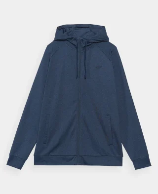 4F Dukserica Men's Guick-drying Regular Training Sweatshirt Navy Blue