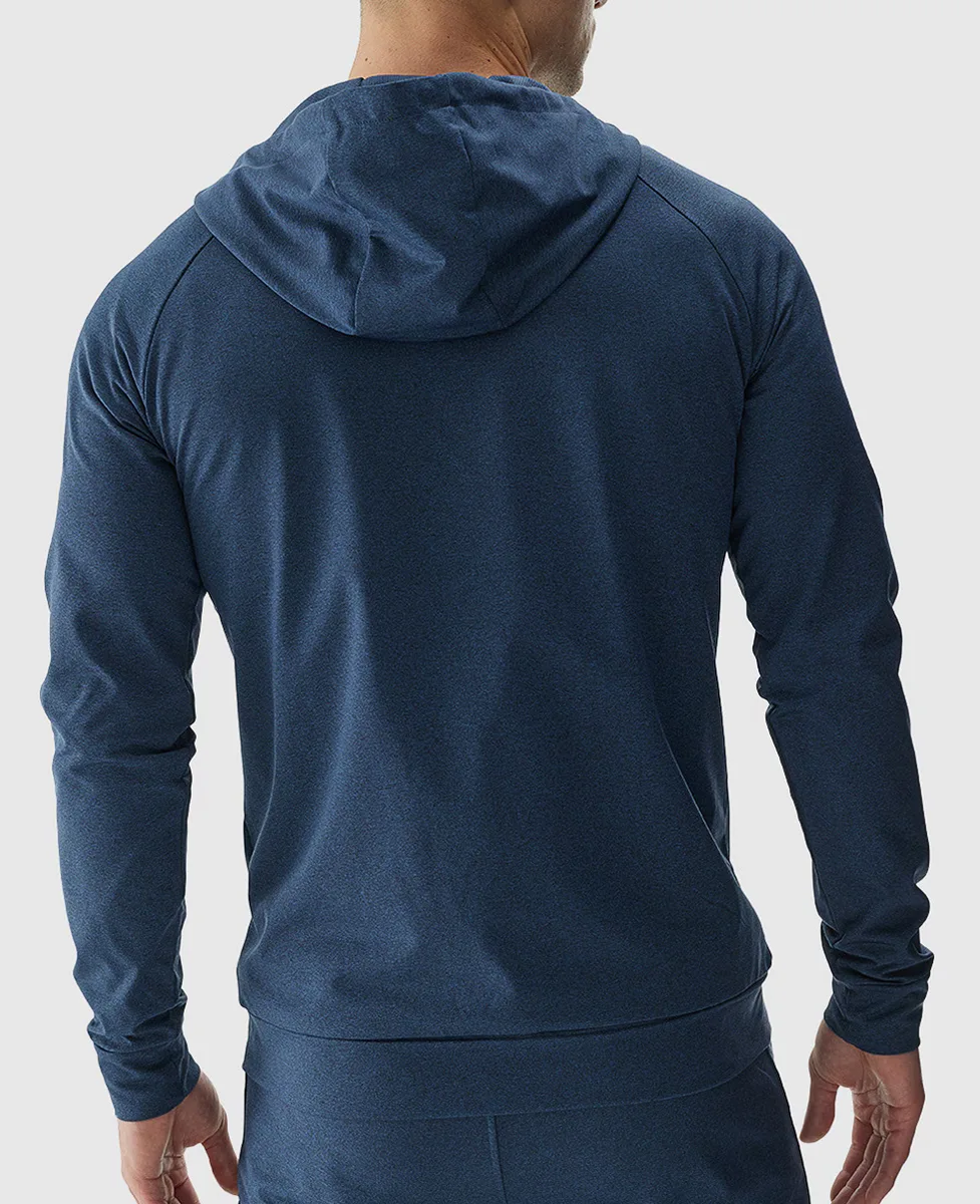 4F Dukserica Men's Guick-drying Regular Training Sweatshirt Navy Blue - Image 2