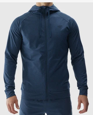 4F Dukserica Men's Guick-drying Regular Training Sweatshirt Navy Blue - Image 3