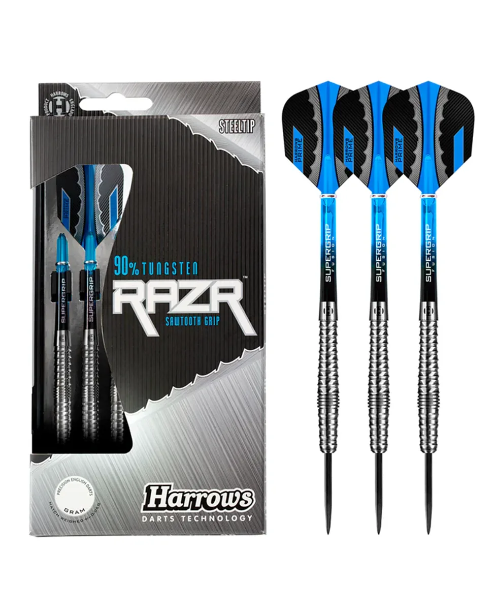 Harrows Pikado Strelice Razr Bulbous 90% Steel Tip Darts 24gr