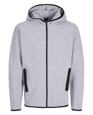 Jack and Jones Dukserica Plain Zip Light Grey