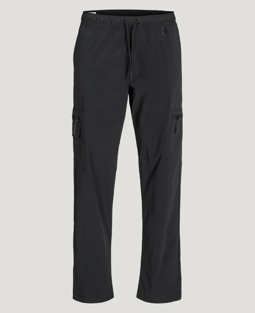 Jack and Jones Fit Cargo Black Hlače