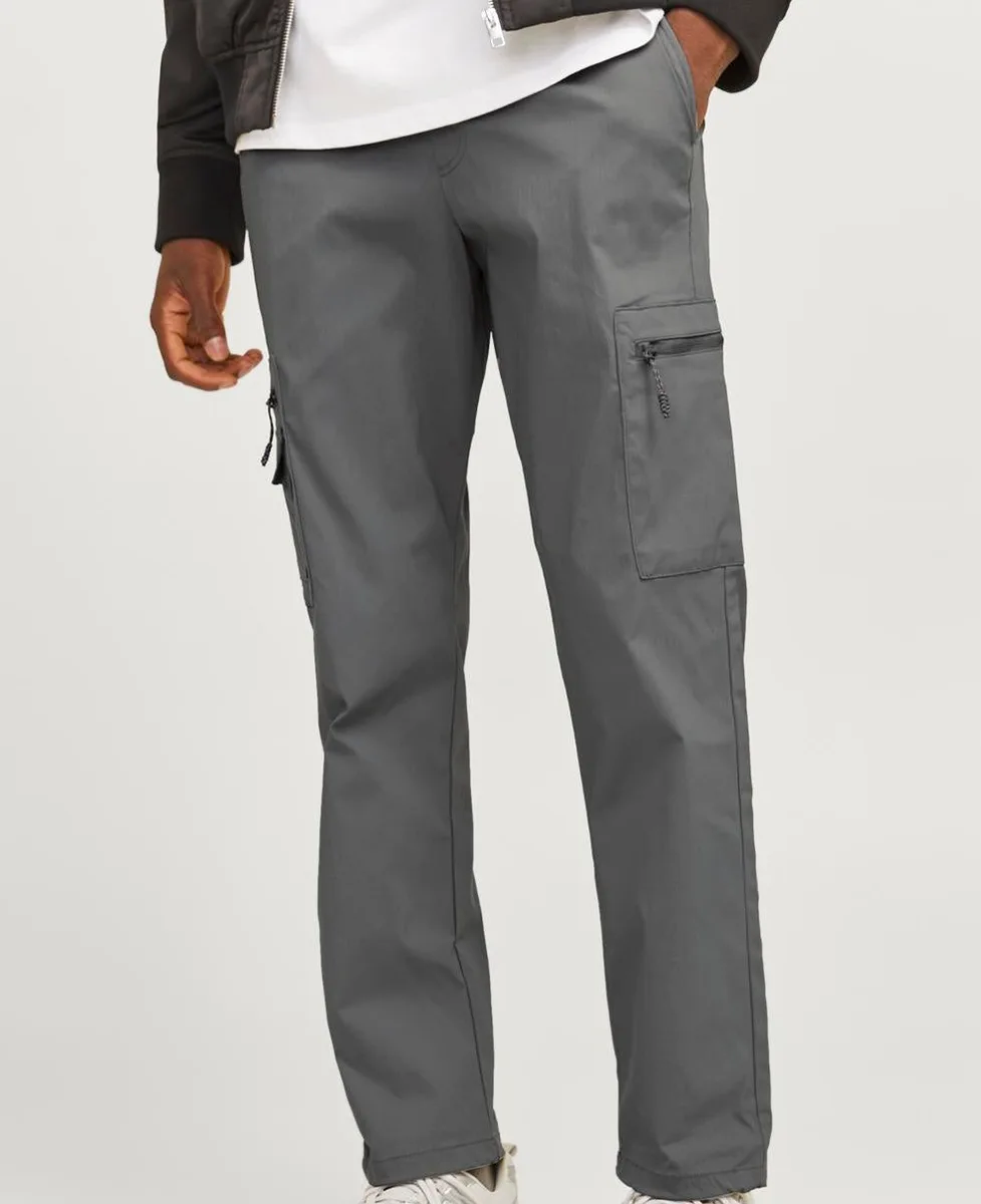 Jack and Jones Fit Cargo Smoked Pearl Hlače - Image 4