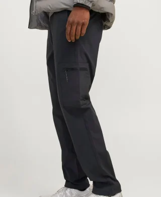 Alternative view of Jack and Jones Fit Cargo Black Hlače