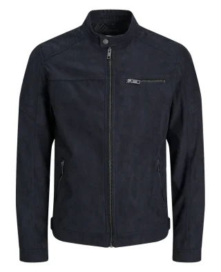 Jack and Jones Jakna Faux Suede Jet Black