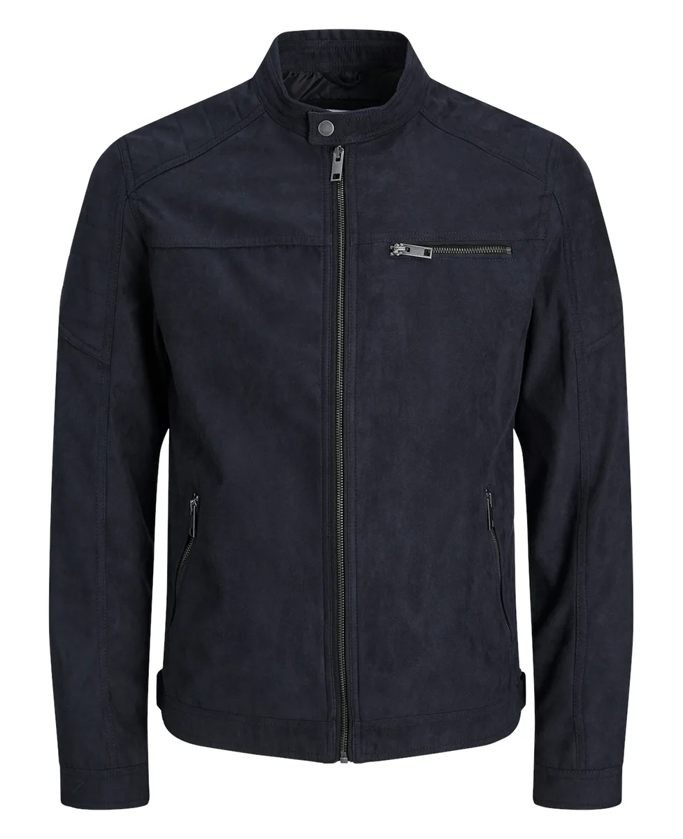 Jack and Jones Jakna Faux Suede Jet Black