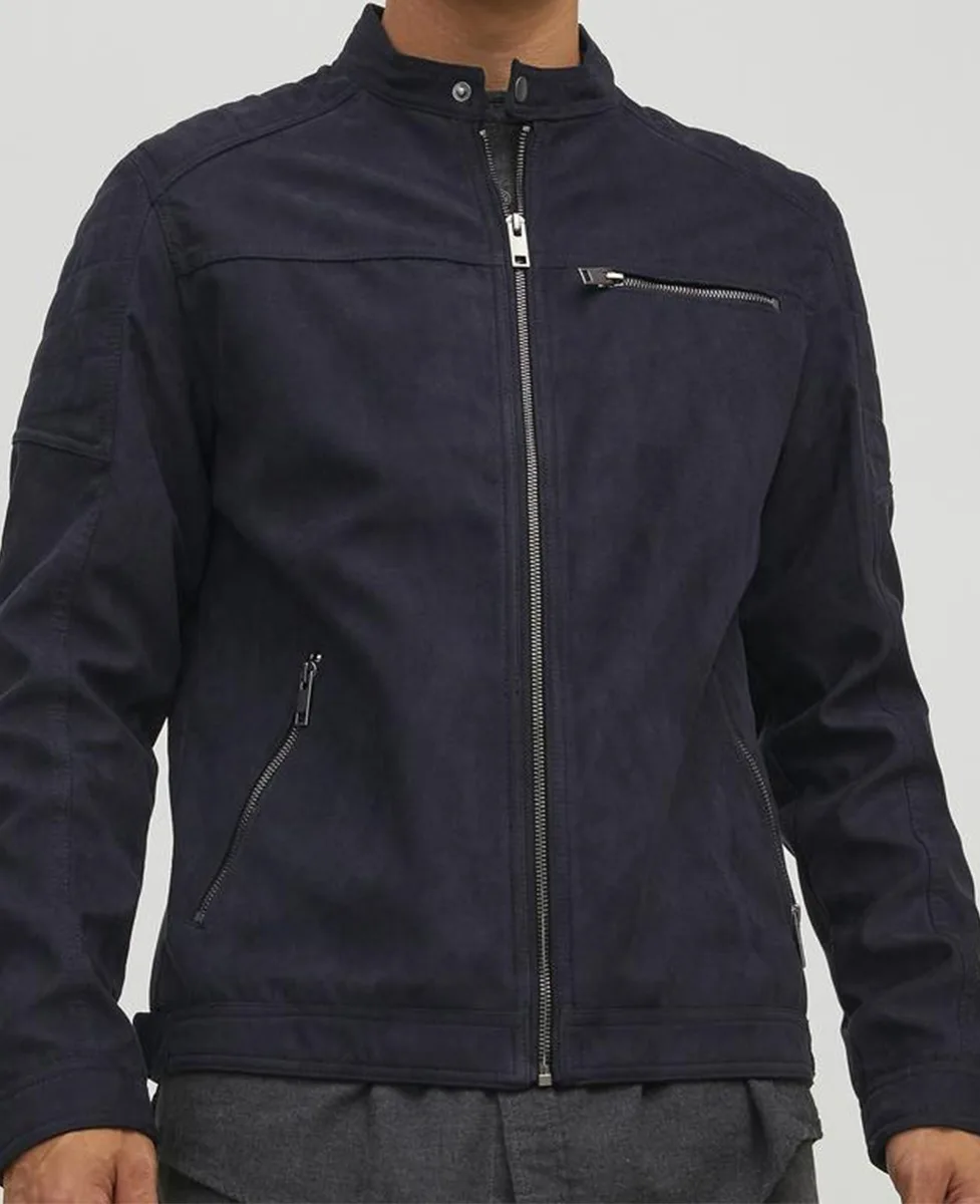 Jack and Jones Jakna Faux Suede Jet Black - Image 3