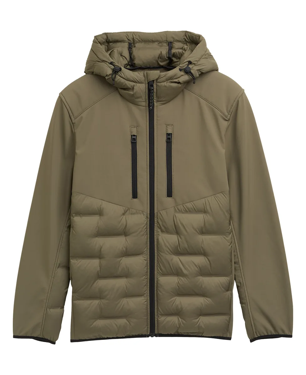 Tom Tailor Jakna Hybrid Quilted With Hood