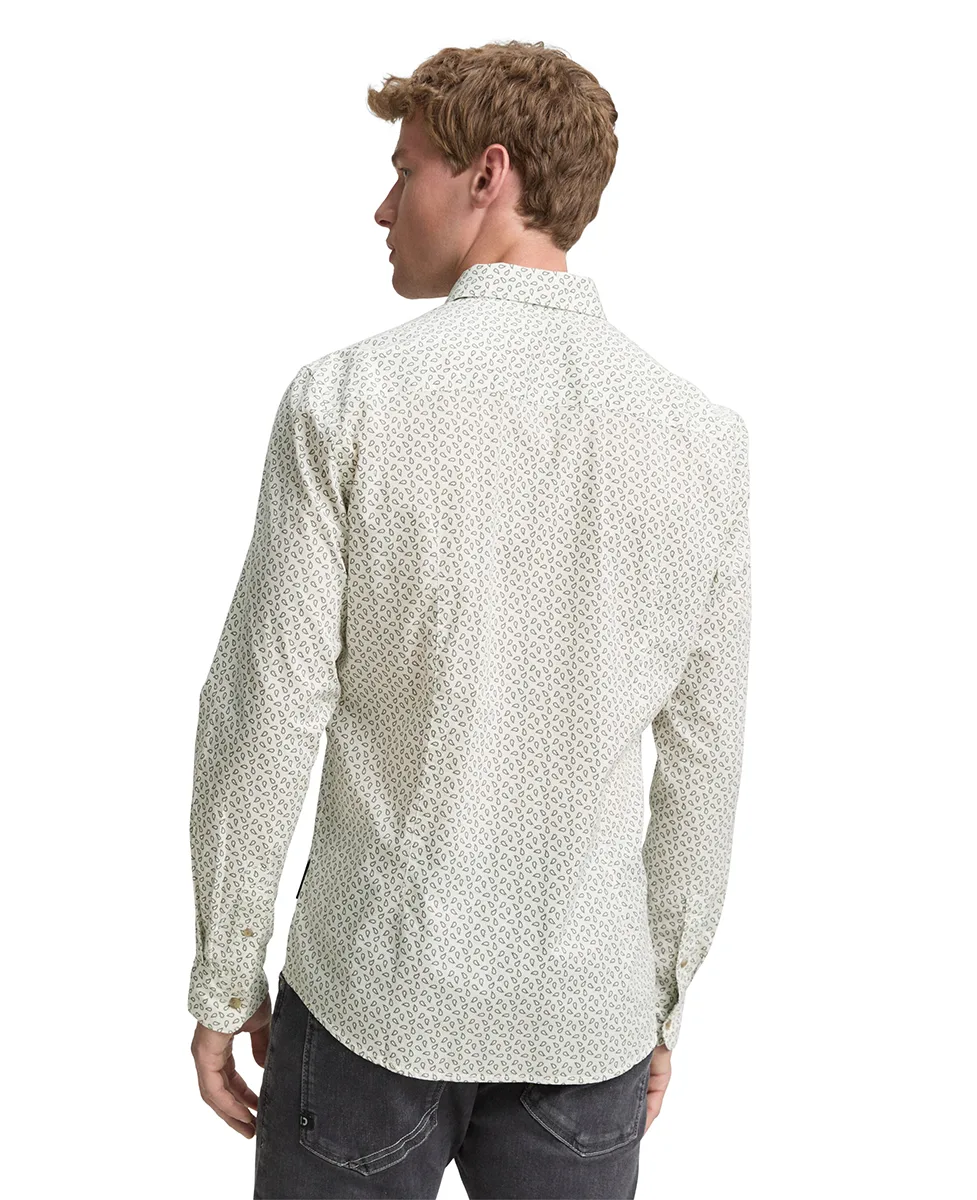 Tom Tailor Košulja Fitted Printed Poplin Shirt - Image 2