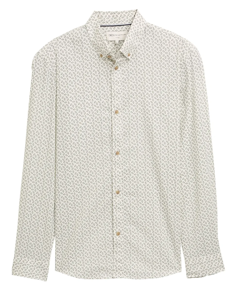 Tom Tailor Košulja Fitted Printed Poplin Shirt - Image 3