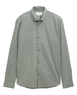 Tom Tailor Košulja Fitted Printed Poplin Shirt - Image 3