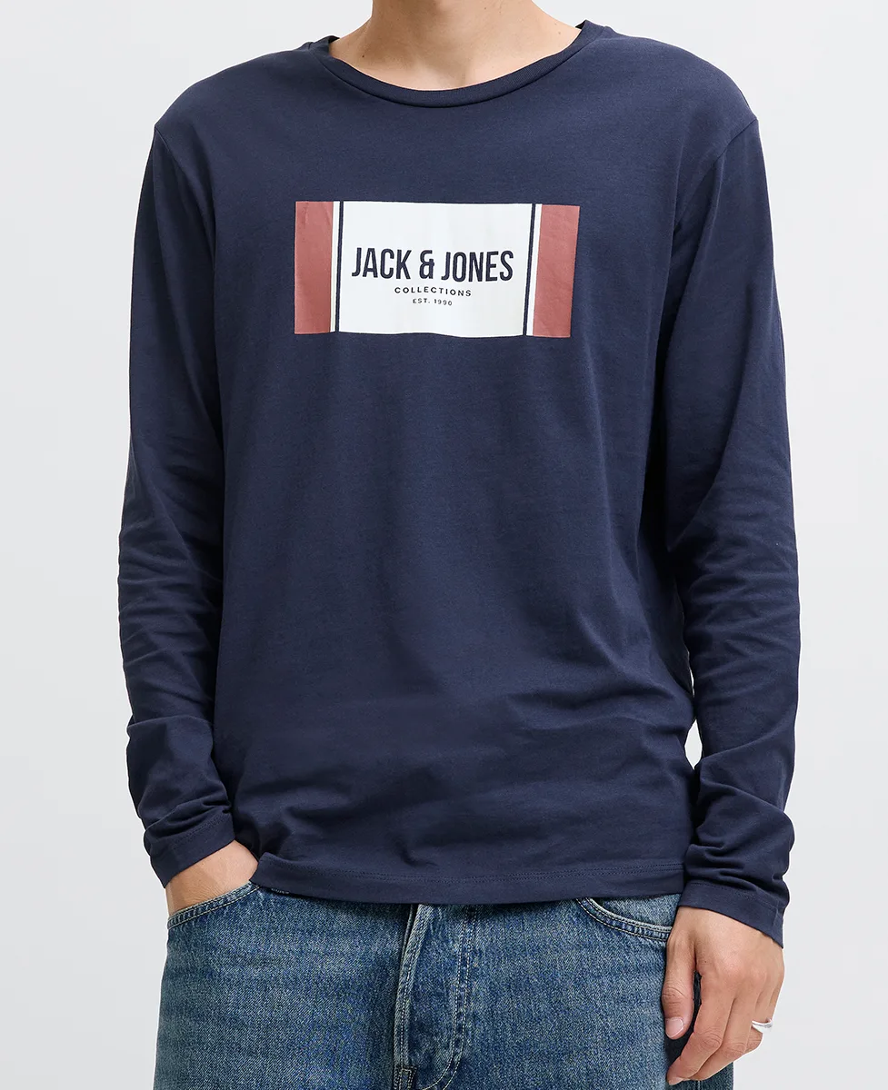 Jack and Jones Majica Logo Longsleeved - Image 3