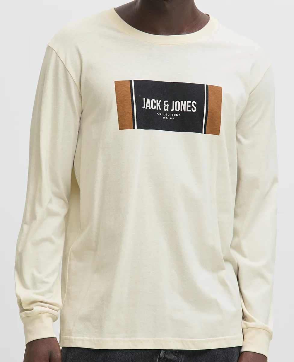Jack and Jones Majica Logo Longsleeved - Image 3