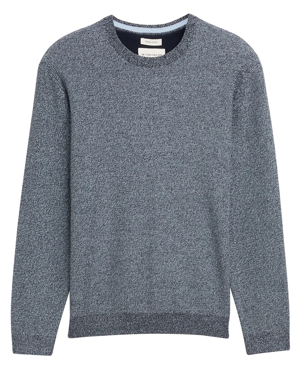 Tom Tailor Džemper Structured Cotton Knit