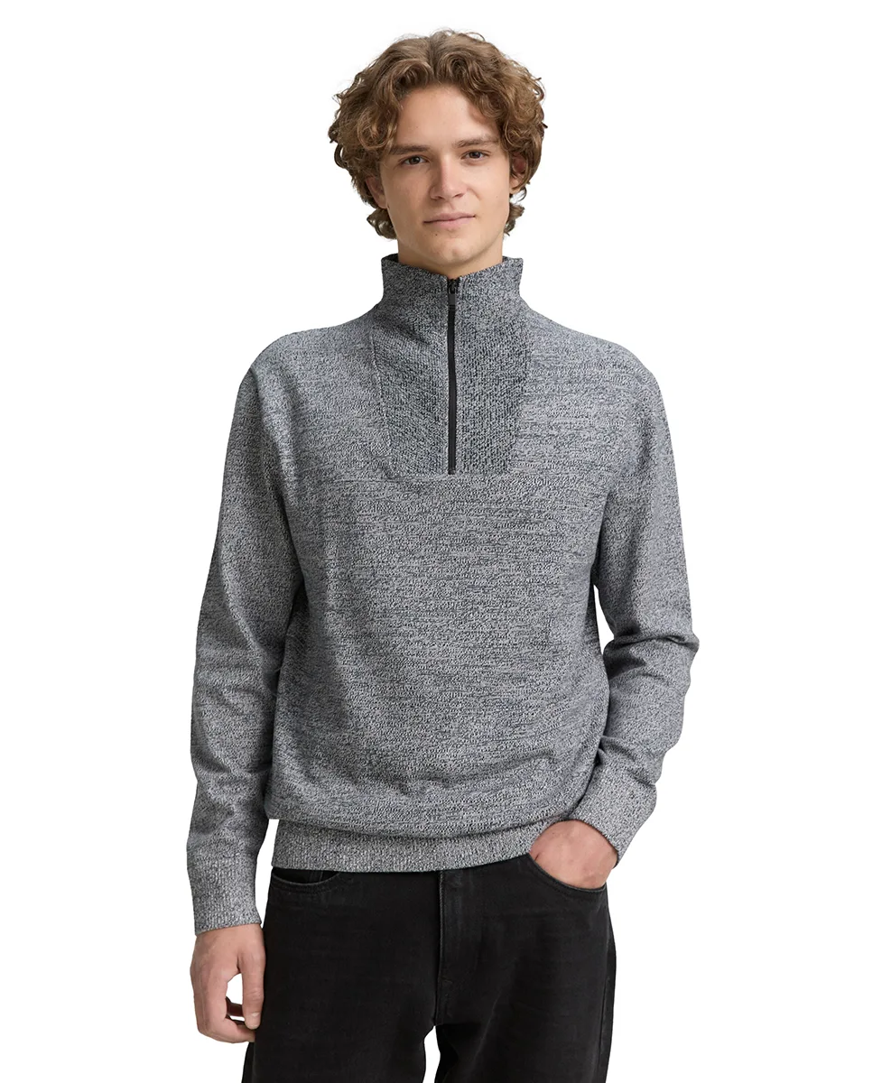 Tom Tailor Džemper Cotton Troyer Knit