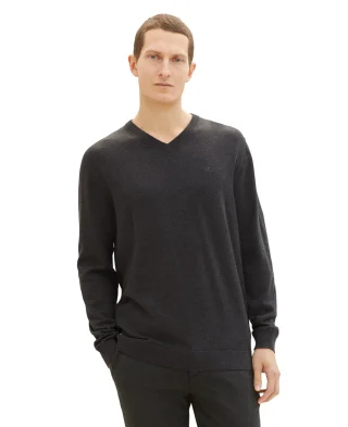 Tom Tailor Džemper Knitted With V-neck