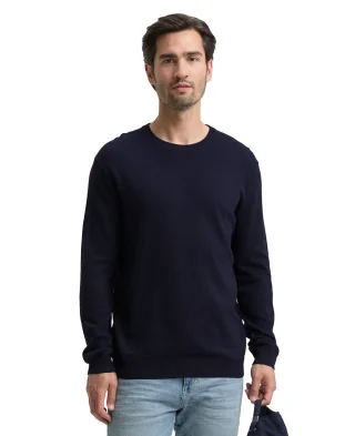 Tom Tailor Džemper Cotton Cashmere Crewneck Knit