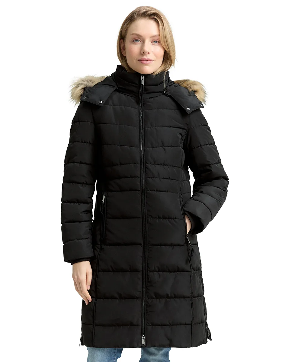 Tom Tailor Jakna Puffer Coat with Detachable Hood