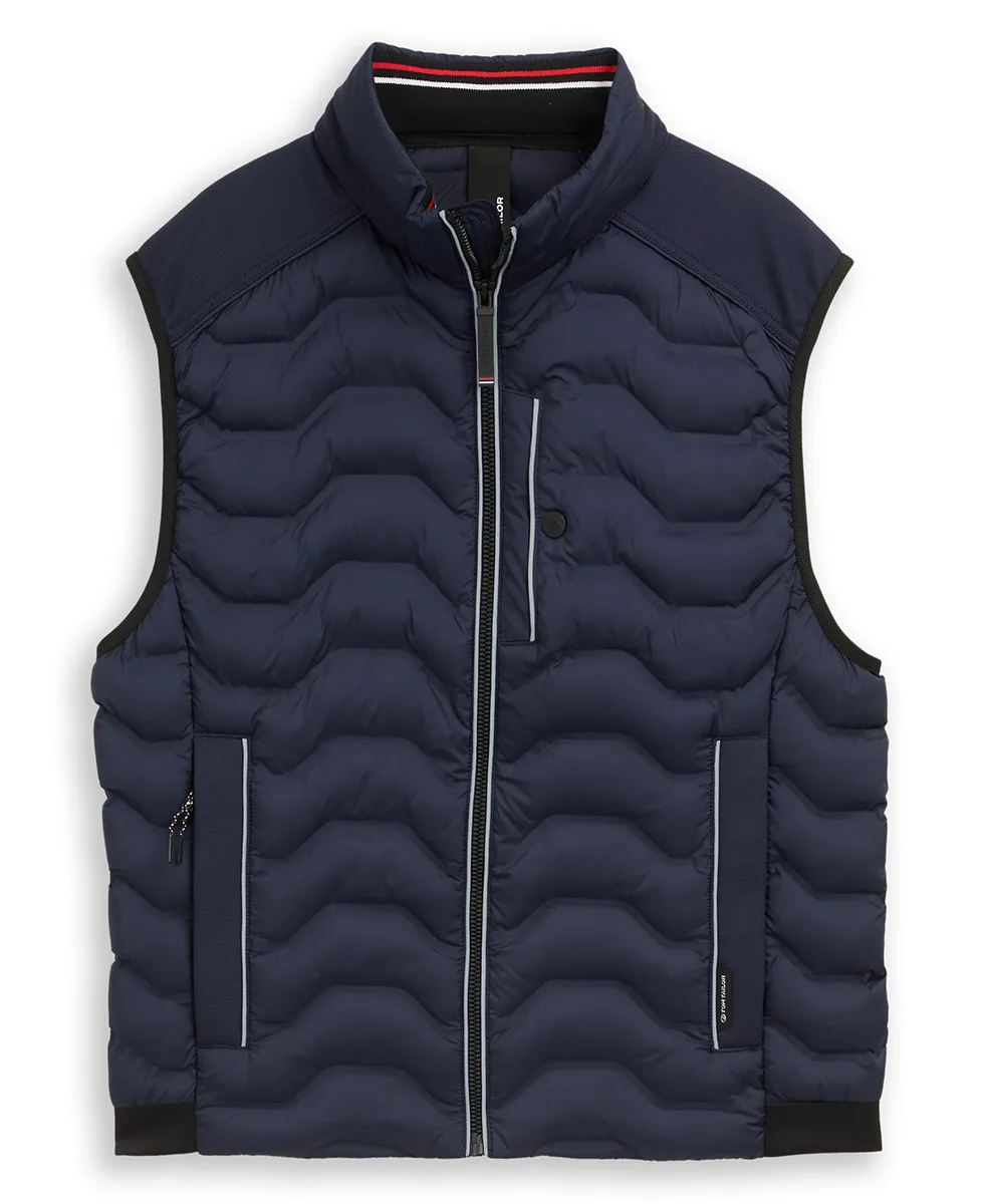Tom Tailor Prsluk Hybrid Lightweight Quilted