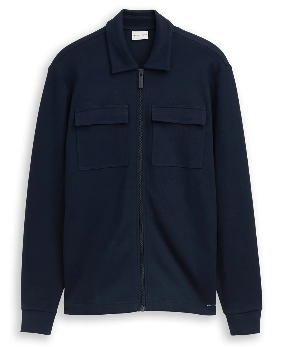 Tom Tailor Dukserica With Polo Collar
