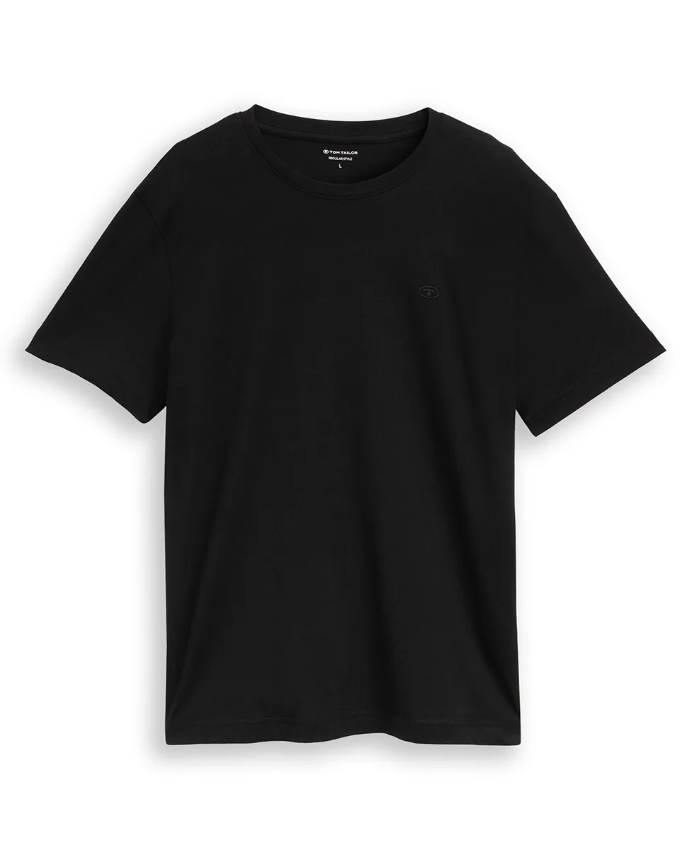 Tom Tailor Majica Basic with Logo Print - Image 3