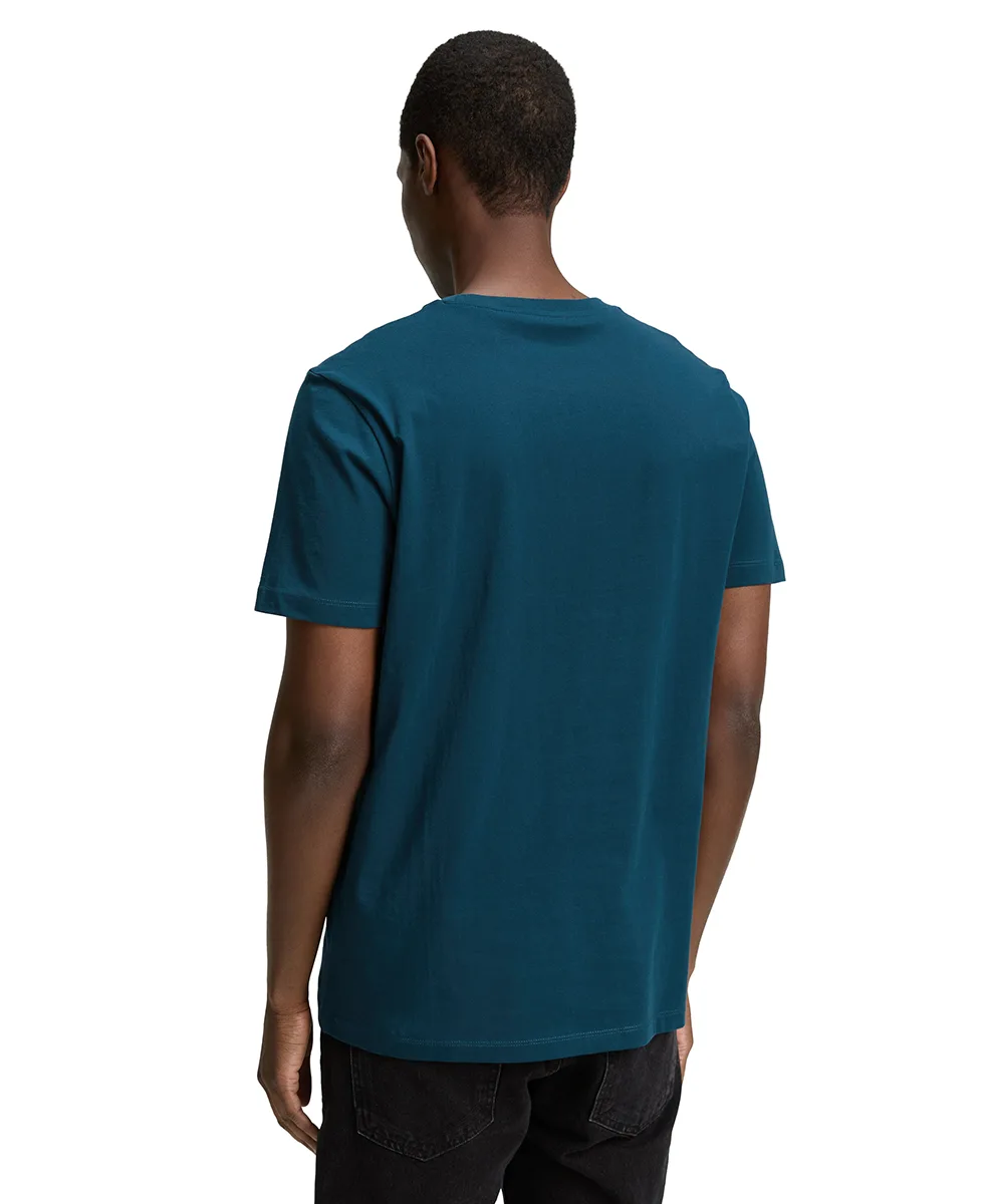 Tom Tailor Majica Basic with Logo Print - Image 2