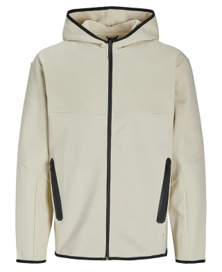 Jack and Jones Dukserica Plain Zip Moonbeam