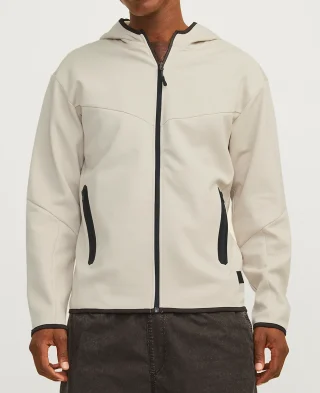 Alternative view of Jack and Jones Dukserica Plain Zip Moonbeam
