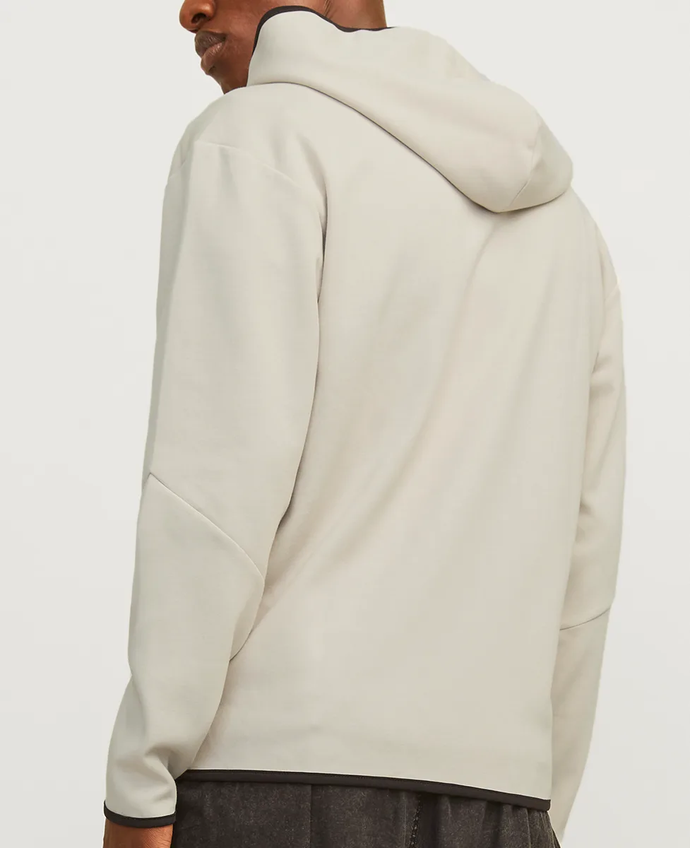 Jack and Jones Dukserica Plain Zip Moonbeam - Image 3
