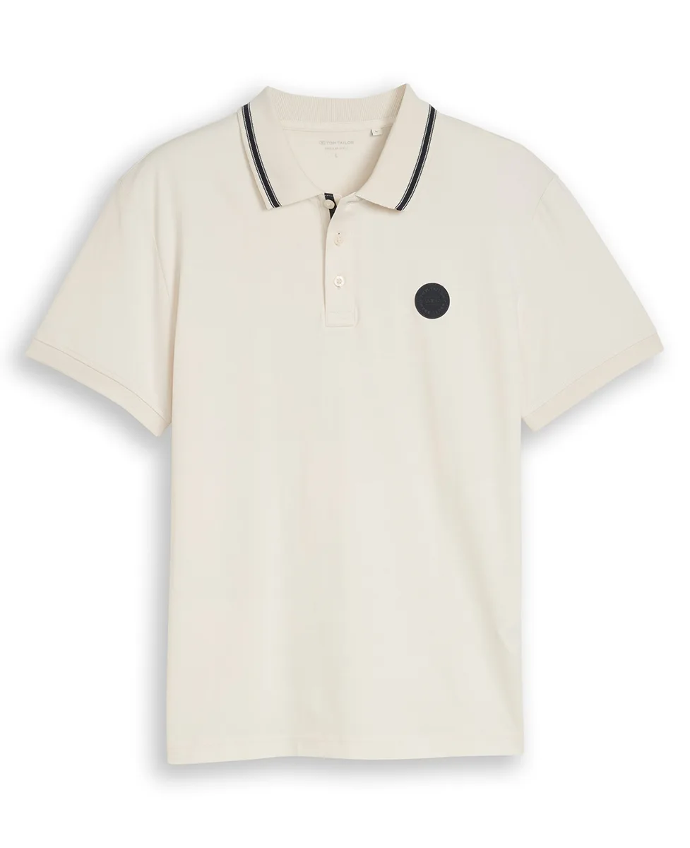 Tom Tailor Majica Jersey Polo with Logo Badge - Image 3