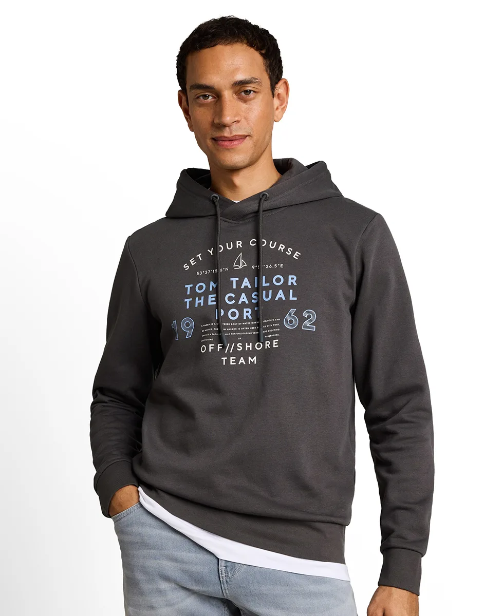 Tom Tailor Dukserica Printed Hooded