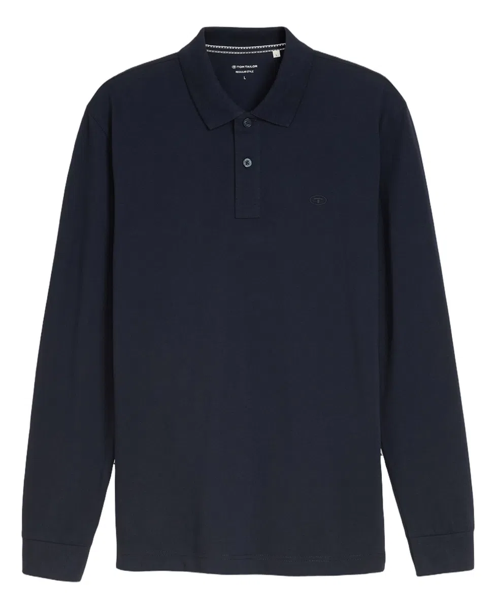 Tom Tailor Majica Long-sleeved Piqué Polo Shirt - Image 3