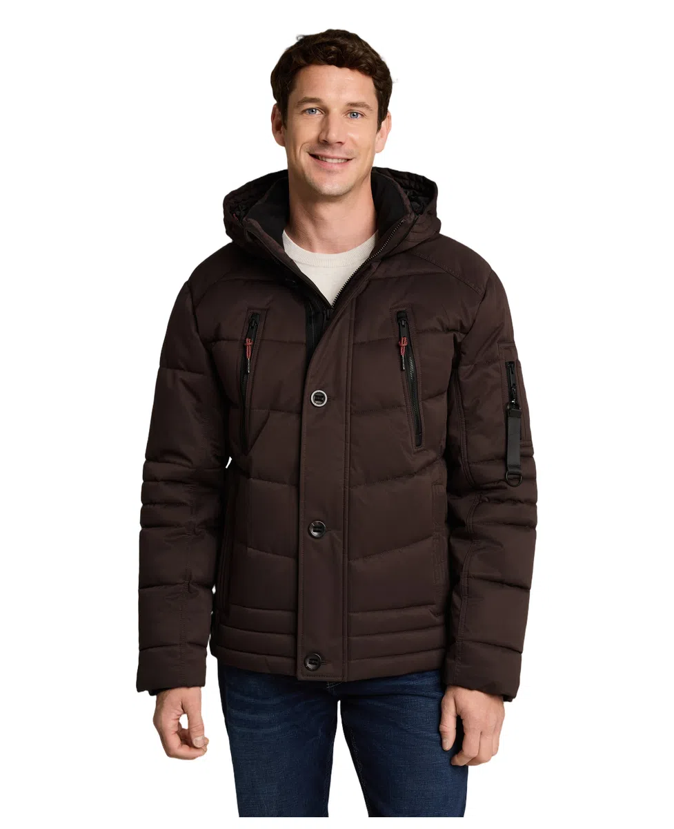 Tom Tailor Jakna Puffer Jacket with Detachable Hood