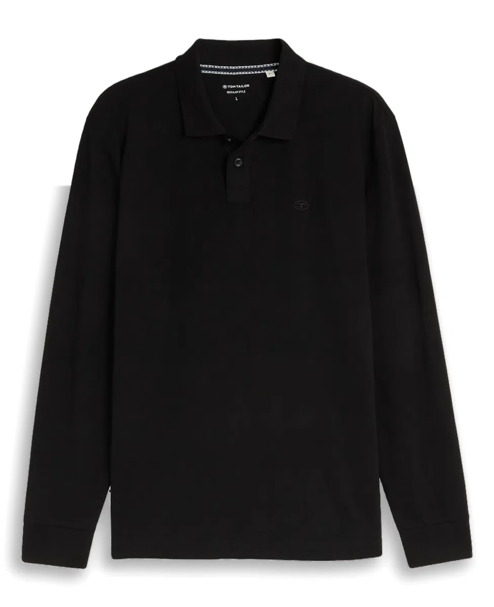 Tom Tailor Majica Long-sleeved Piqué Polo Shirt - Image 3